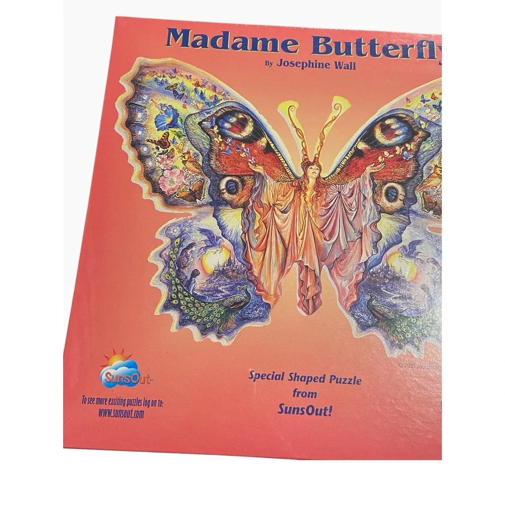 SunsOut Madame Butterfly Josephine Wall 1000 Piece Puzzle New Sealed 06760 2003